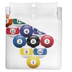 Racked Billiard Pool Balls Duvet Cover (queen Size) by BangZart