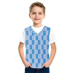 Blue Plaided Pattern Kids  Sportswear by paulaoliveiradesign