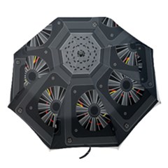 Special Black Power Supply Computer Folding Umbrellas by BangZart