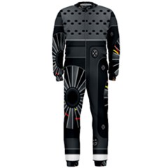 Special Black Power Supply Computer Onepiece Jumpsuit (men)  by BangZart