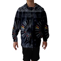 Special Black Power Supply Computer Hooded Wind Breaker (kids) by BangZart