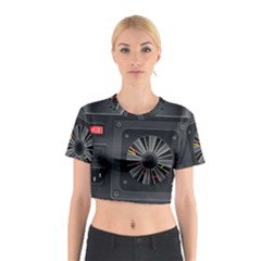 Special Black Power Supply Computer Cotton Crop Top by BangZart