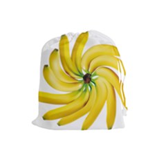 Bananas Decoration Drawstring Pouches (large)  by BangZart