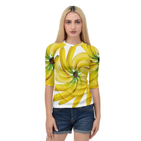 Bananas Decoration Quarter Sleeve Tee by BangZart