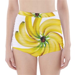 Bananas Decoration High-waisted Bikini Bottoms by BangZart