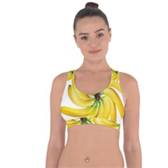 Bananas Decoration Cross String Back Sports Bra