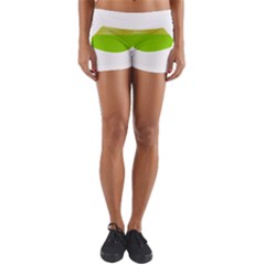 Green Swimsuit Yoga Shorts