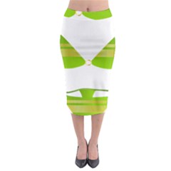 Green Swimsuit Midi Pencil Skirt by BangZart