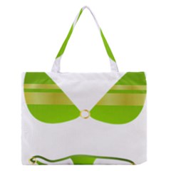 Green Swimsuit Medium Zipper Tote Bag by BangZart