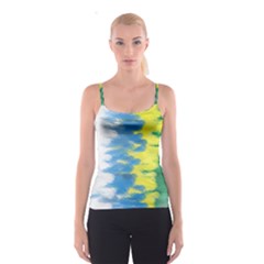 Brazil Colors Pattern Spaghetti Strap Top