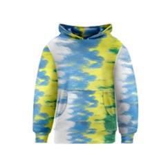 Brazil Colors Pattern Kids  Pullover Hoodie