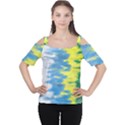 Brazil Colors Pattern Cutout Shoulder Tee View1