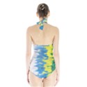 Brazil Colors Pattern Halter Swimsuit View2