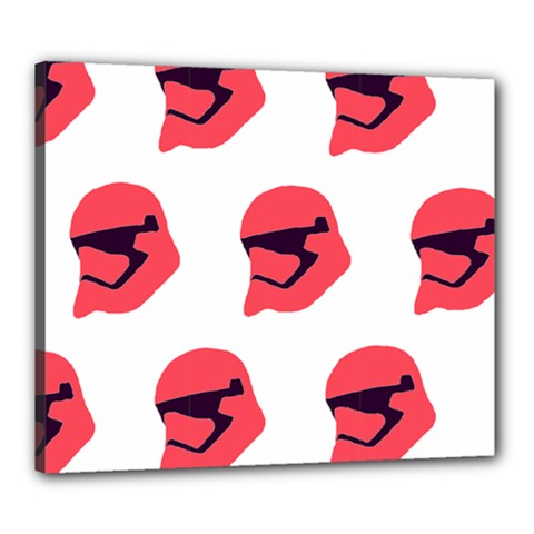 Stormtroper Pattern  Canvas 24  X 20  by paulaoliveiradesign