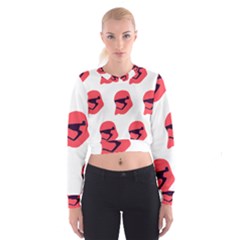 Stormtroper Pattern  Cropped Sweatshirt