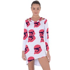 Stormtroper Pattern  Asymmetric Cut-out Shift Dress