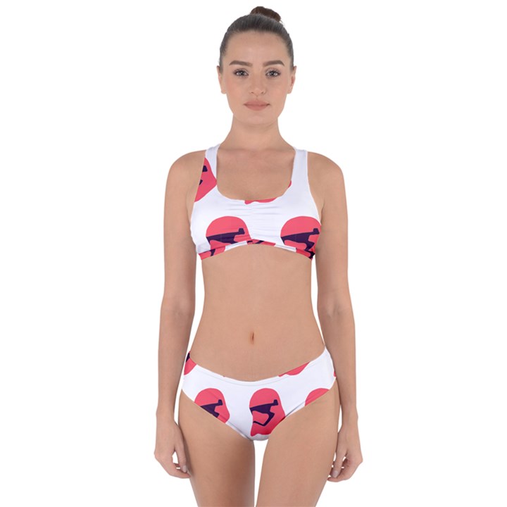 Stormtroper Pattern  Criss Cross Bikini Set