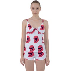 Stormtroper Pattern  Tie Front Two Piece Tankini