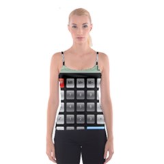 Calculator Spaghetti Strap Top by BangZart