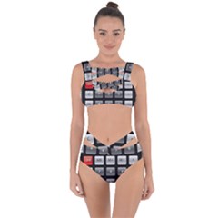 Calculator Bandaged Up Bikini Set 