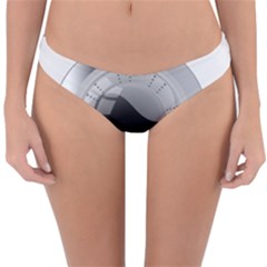 White Washing Machine Reversible Hipster Bikini Bottoms