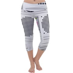 Standard Computer Case Back Capri Yoga Leggings by BangZart