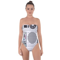 Standard Computer Case Back Tie Back One Piece Swimsuit