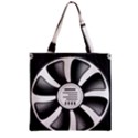 12v Computer Fan Zipper Grocery Tote Bag View1