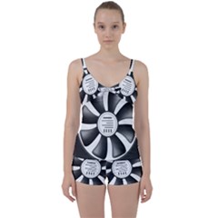 12v Computer Fan Tie Front Two Piece Tankini