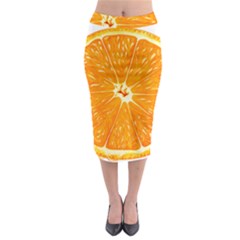 Orange Slice Midi Pencil Skirt by BangZart