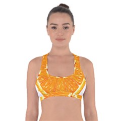 Orange Slice Cross Back Sports Bra