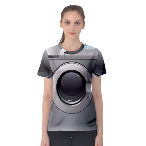 Washing Machine Women s Sport Mesh Tee by BangZart