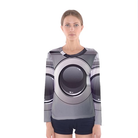 Washing Machine Women s Long Sleeve Tee by BangZart