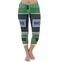 Computer Bios Board Capri Winter Leggings  by BangZart