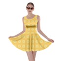 Yellow Pattern Background Texture Skater Dress View1