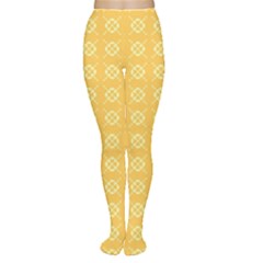 Yellow Pattern Background Texture Women s Tights by BangZart