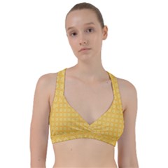 Yellow Pattern Background Texture Sweetheart Sports Bra by BangZart