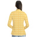 Yellow Pattern Background Texture Drape Collar Cardigan View2