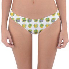 St Patrick S Day Background Symbols Reversible Hipster Bikini Bottoms