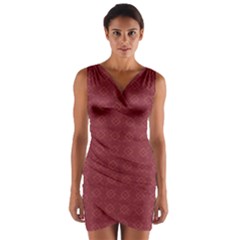 Purple Pattern Background Texture Wrap Front Bodycon Dress