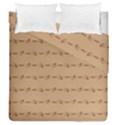 Brown Pattern Background Texture Duvet Cover Double Side (Queen Size) View1