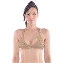 Brown Pattern Background Texture Plunge Bikini Top View1