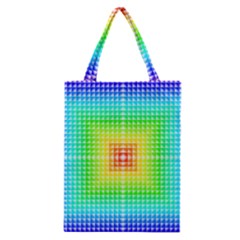 Square Rainbow Pattern Box Classic Tote Bag by BangZart