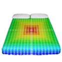 Square Rainbow Pattern Box Fitted Sheet (Queen Size) View1