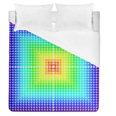 Square Rainbow Pattern Box Duvet Cover (queen Size) by BangZart