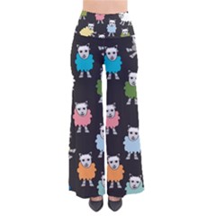 Sheep Cartoon Colorful Black Pink Pants by BangZart