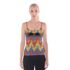 Aztec South American Pattern Zig Spaghetti Strap Top by BangZart