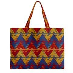 Aztec South American Pattern Zig Zipper Mini Tote Bag by BangZart