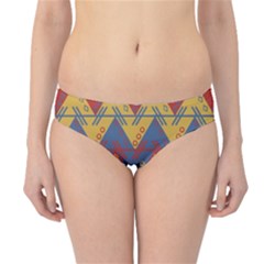 Aztec South American Pattern Zig Hipster Bikini Bottoms by BangZart