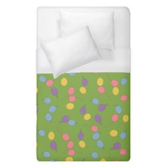 Balloon Grass Party Green Purple Duvet Cover (single Size) by BangZart